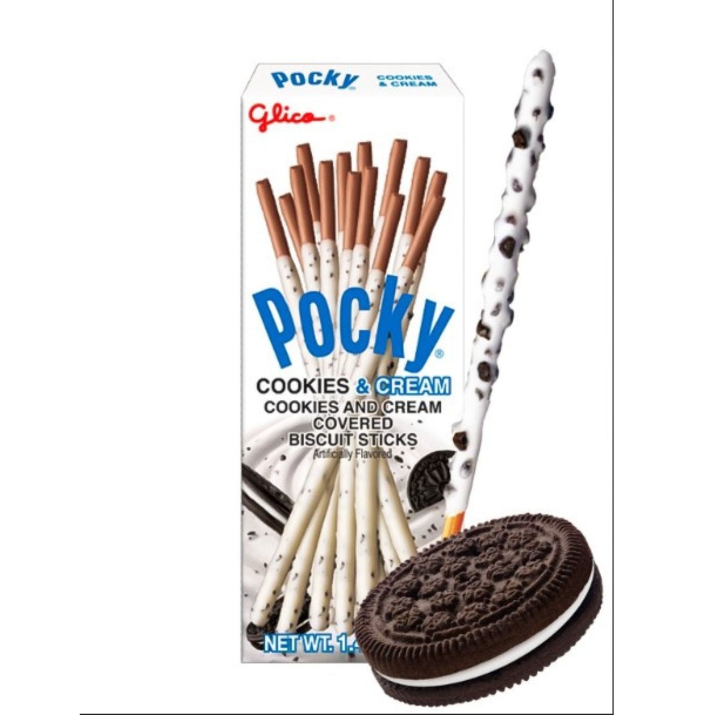 포키 40g 쿠기 앤 크림 Comida Japonesa Galleta Biscuit Sticks Pocky Sabor Cookie & Cream 40 G