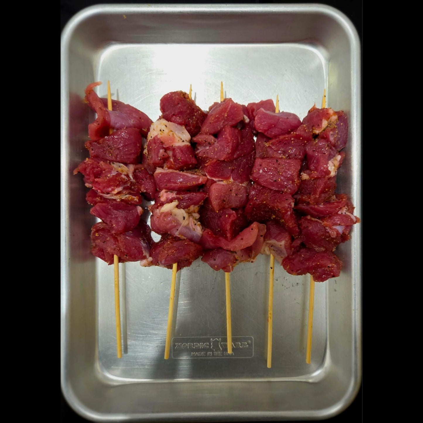 새끼 양갈비 꼬치 500g 3개월 미만 양 / Lamb kebab 500g Menos de 3 meses de Lamb