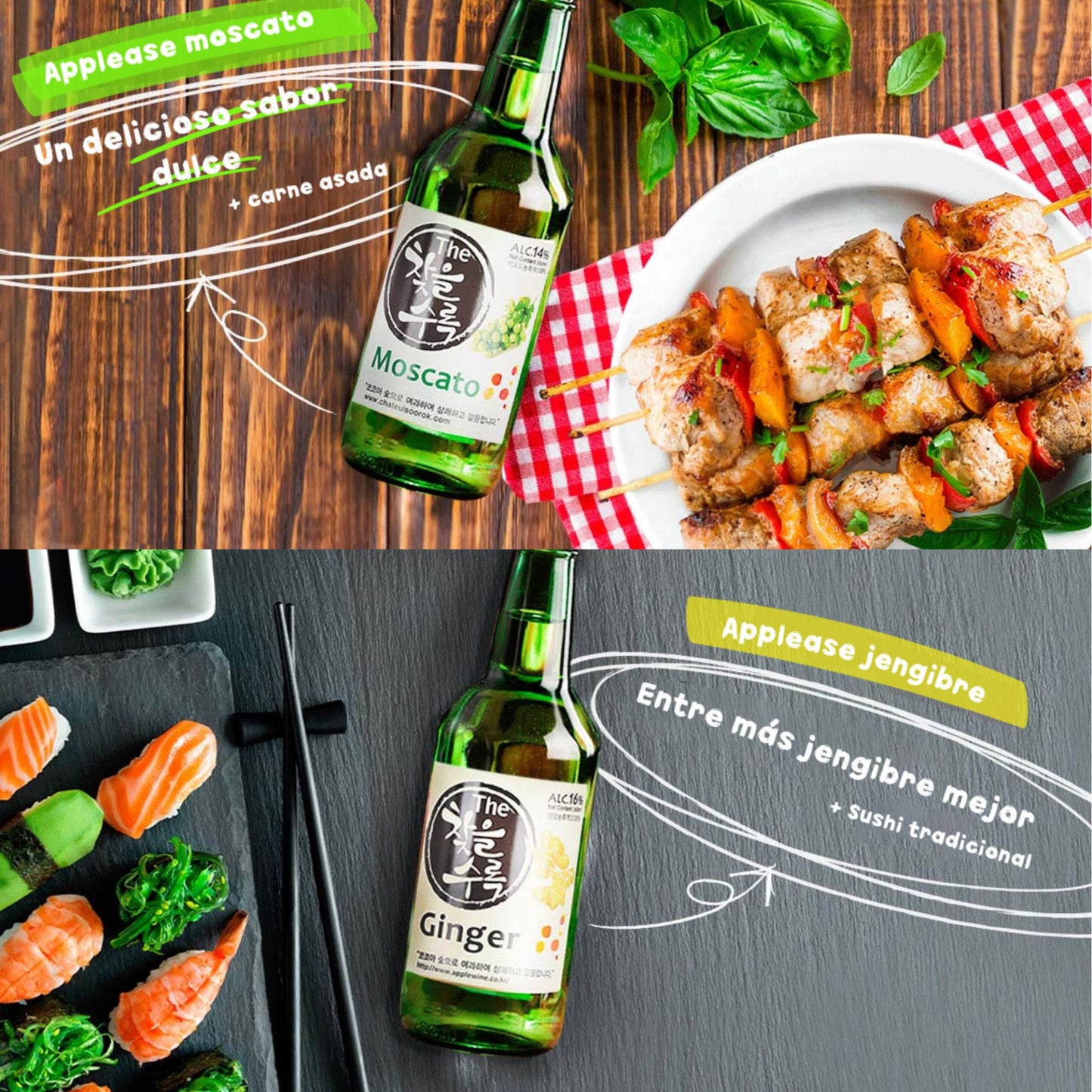 Licor Tradicional Coreano The Soju sabor Durazno 1 Botella
