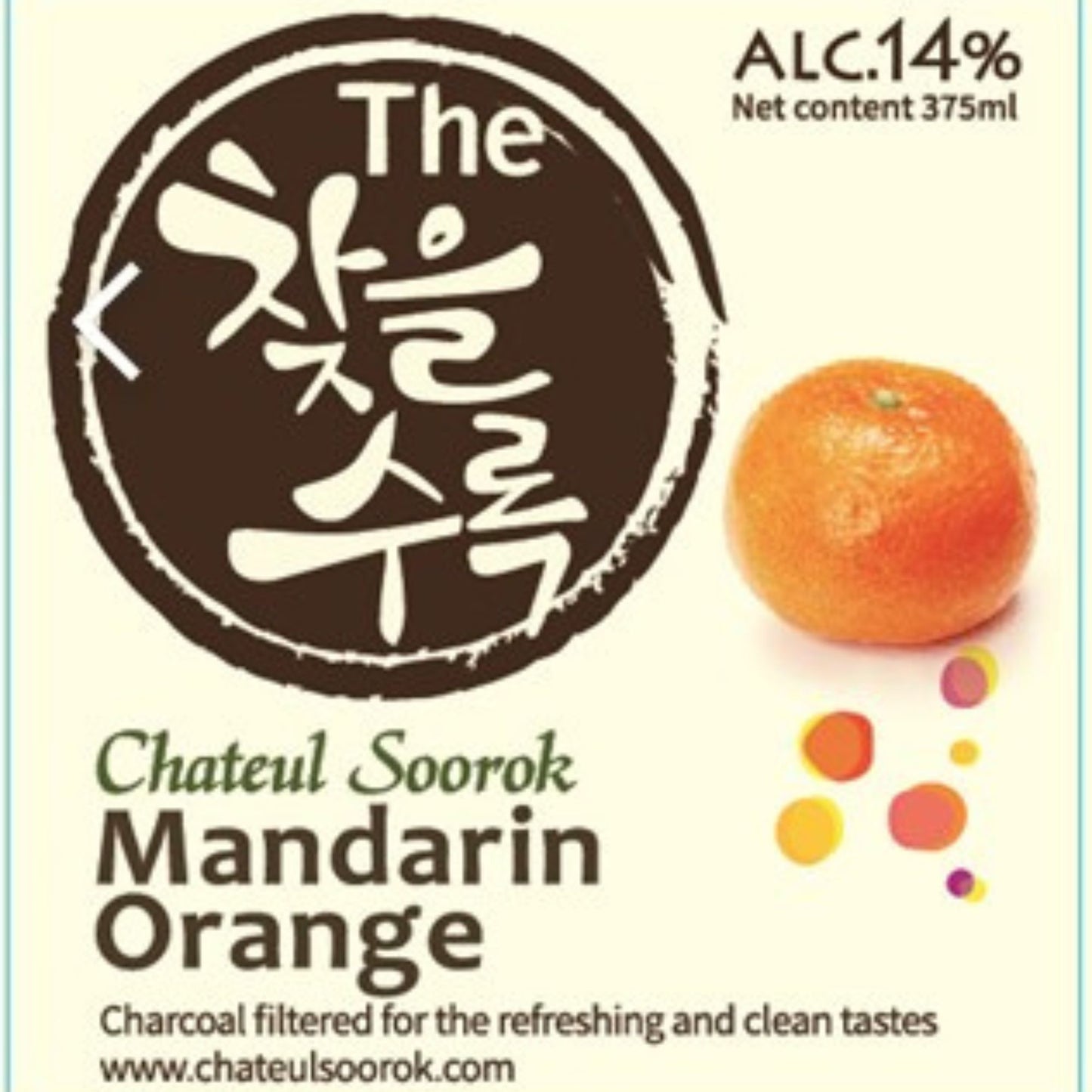 Licor Tradicional Coreano The Soju sabor Mandarina 1 Botella