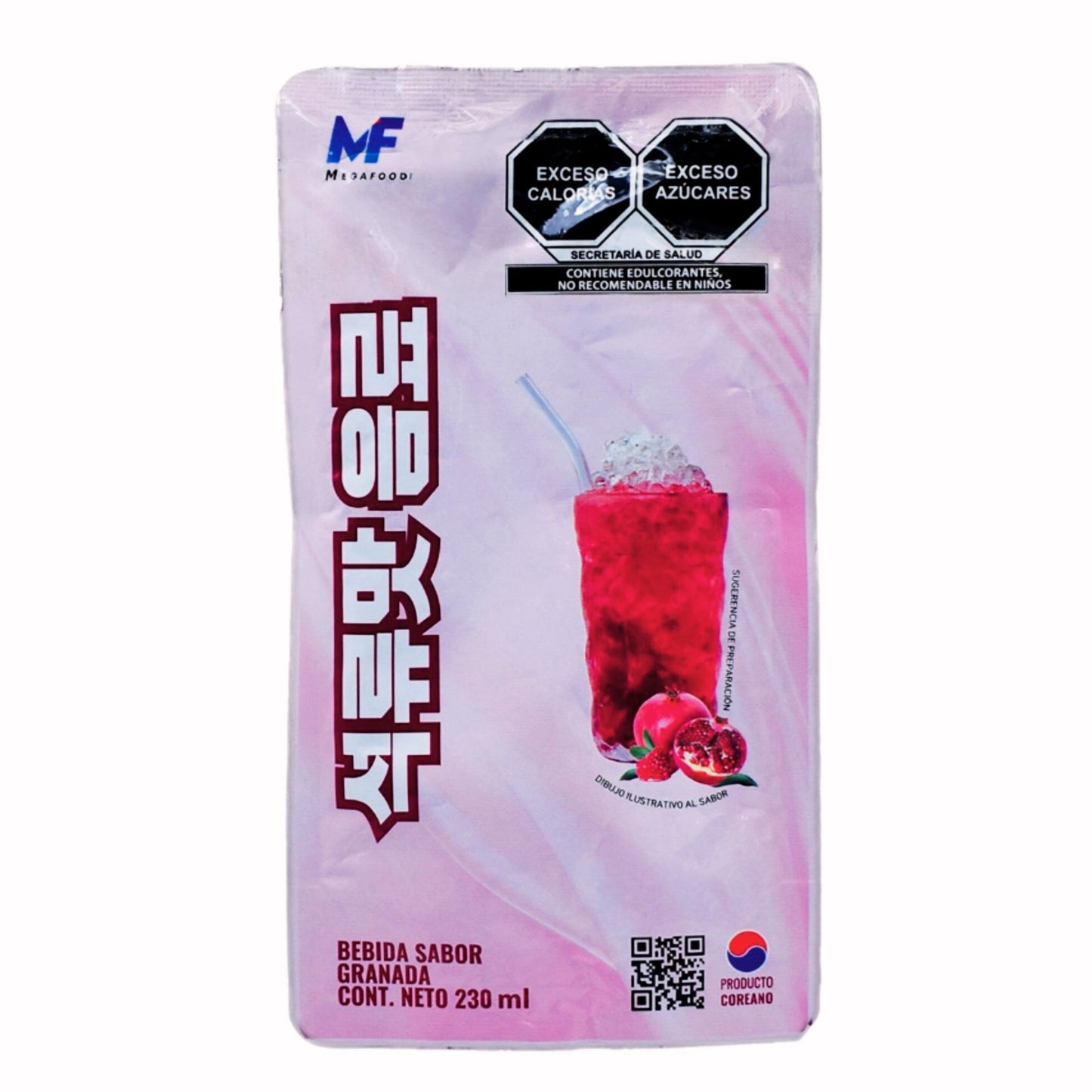 MegaFood 과일 에이드 230ml 10봉지/ 1 Caja de 10 Bolsas de Bebida Coreana Jugo Tipo Ade 230ml