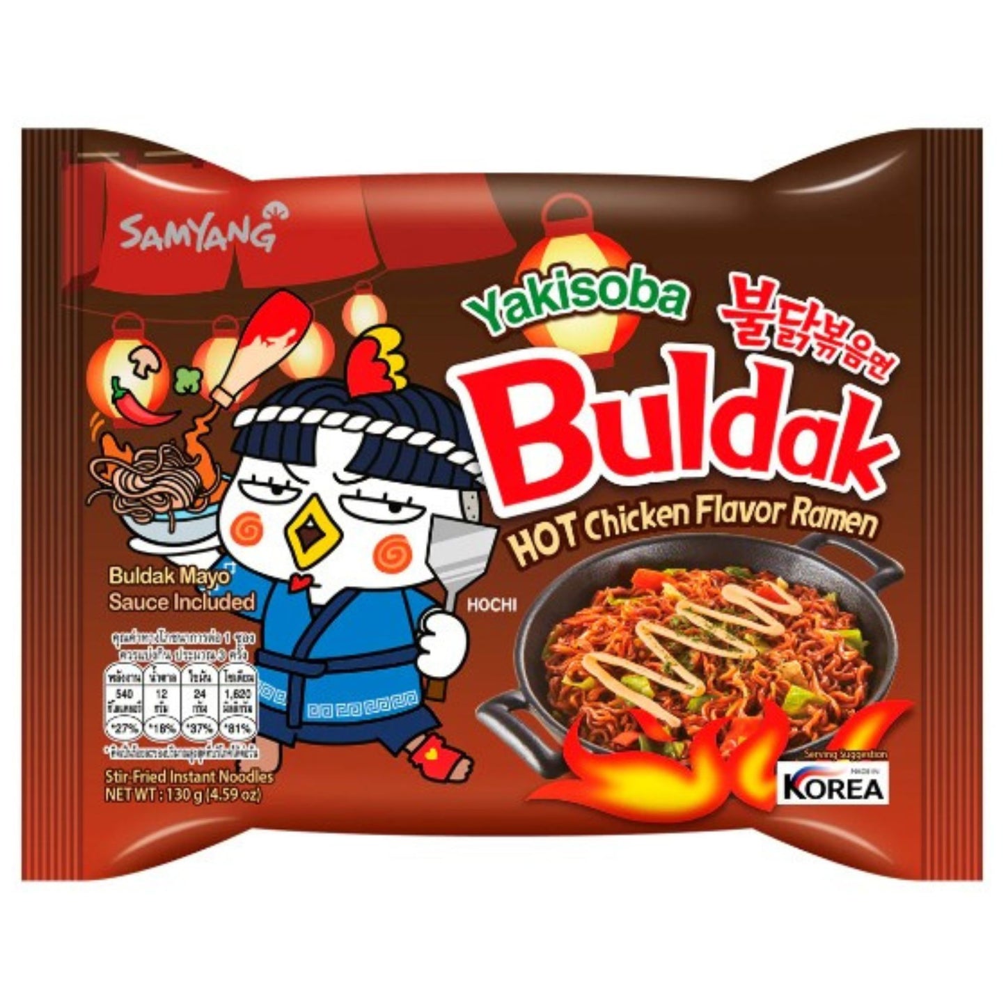 Sopa Instantánea Ramen Coreana Buldak Sabor de Yakisoba 1 Bolsa