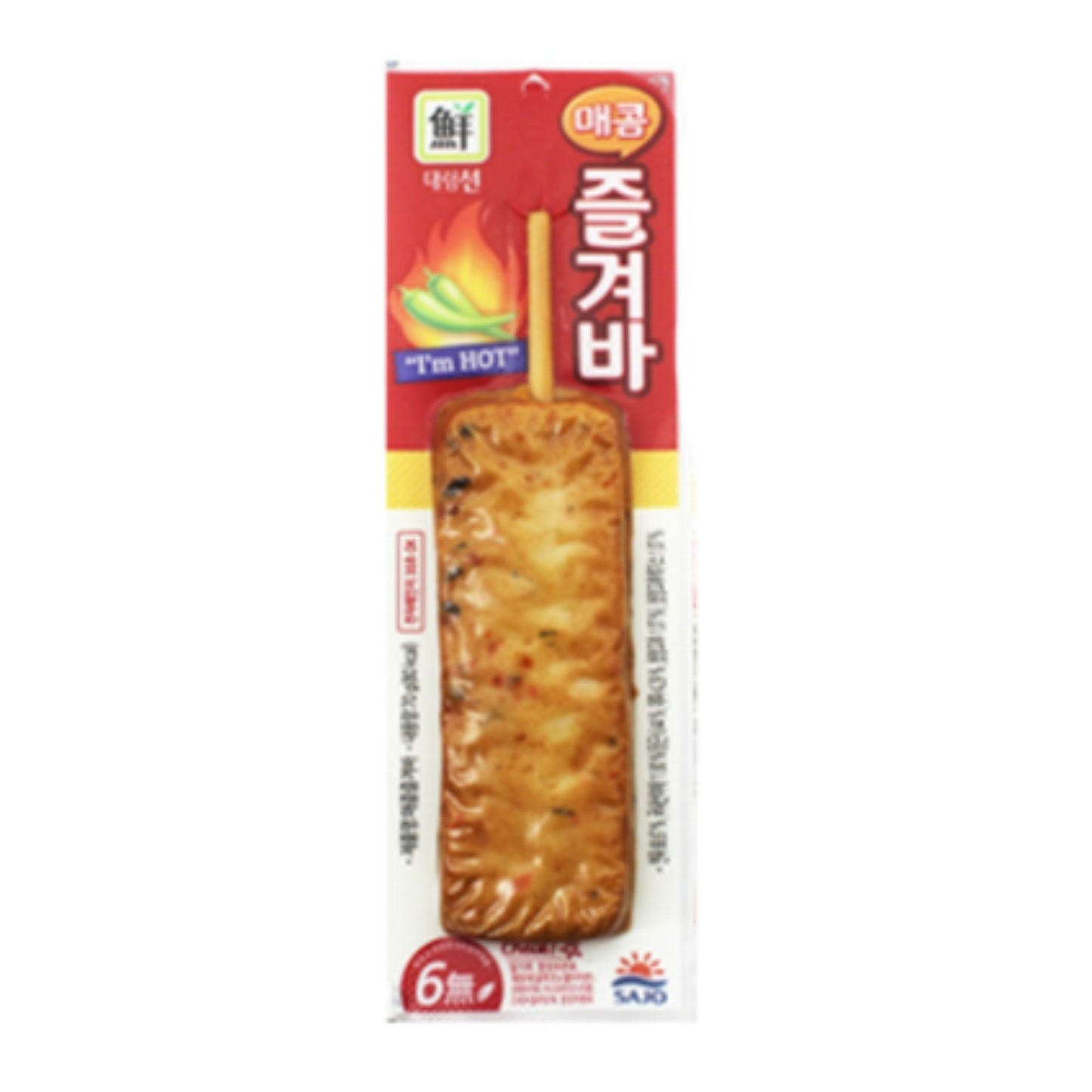 매운맛 핫바 즐겨바 70g/Pescado Frito Con Chile 70g