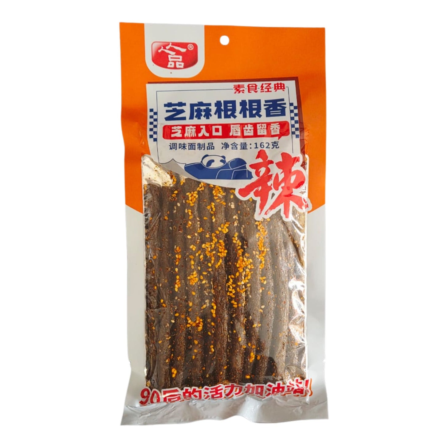 콩으로 만든 아주 매운 안주 162g / 1 Bolsa de Botana Vegana de Soya Estilo Chino Super Picante 162g