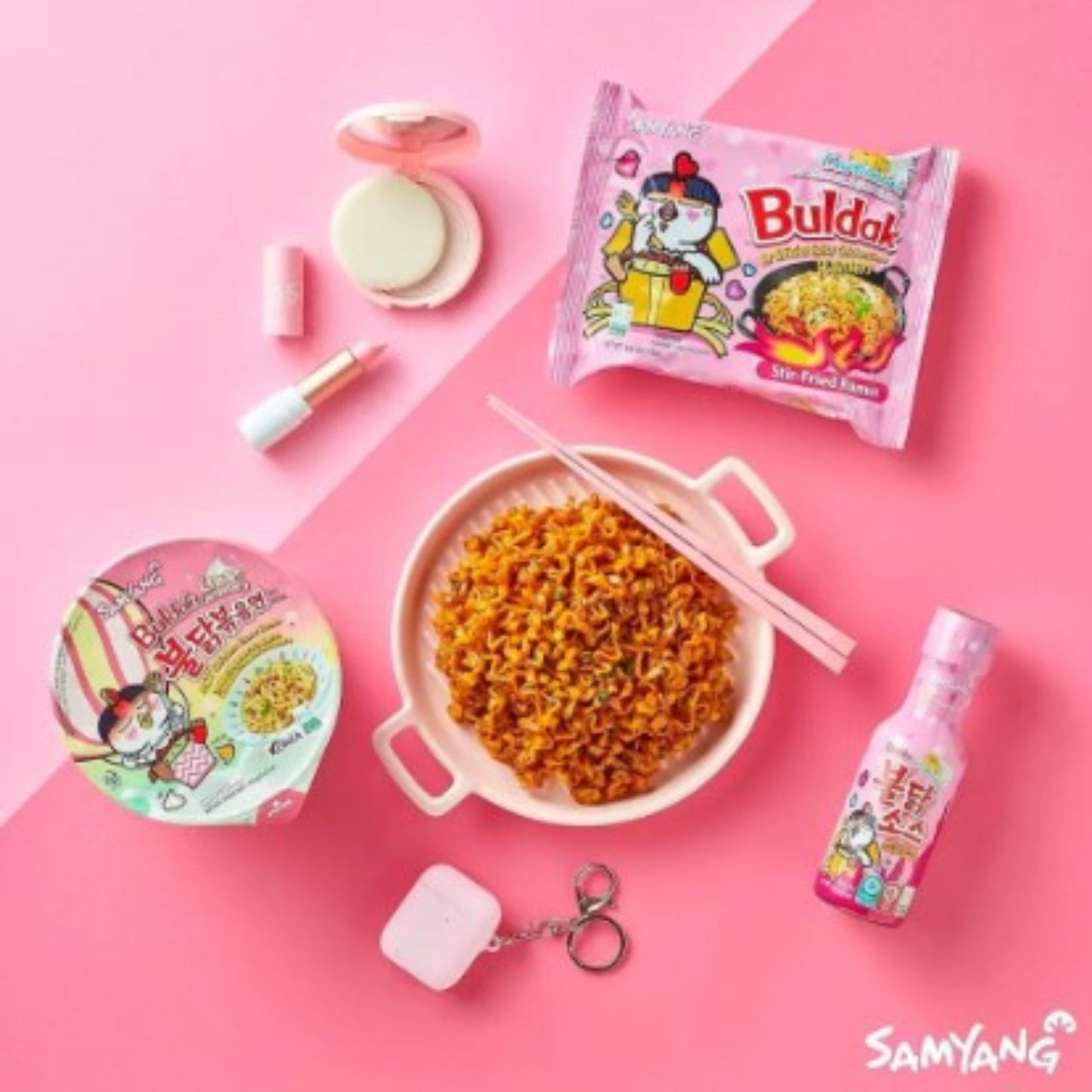 Sopa Instantánea Ramen Coreana Buldak Big Bowl Sabor Cremosa 1 cup