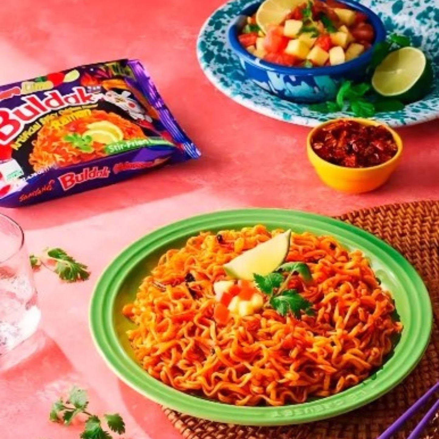 Sopa Instantánea Ramen Coreana Buldak Sabor de Habanero 1 Bolsa
