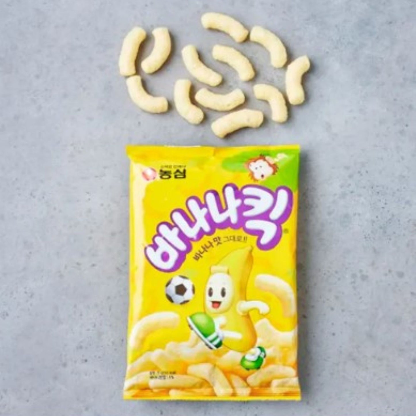 농심 바나나킥 45g / 1 Galleta Botana Coreana Nong Shim Banana Kick 45g para Todos