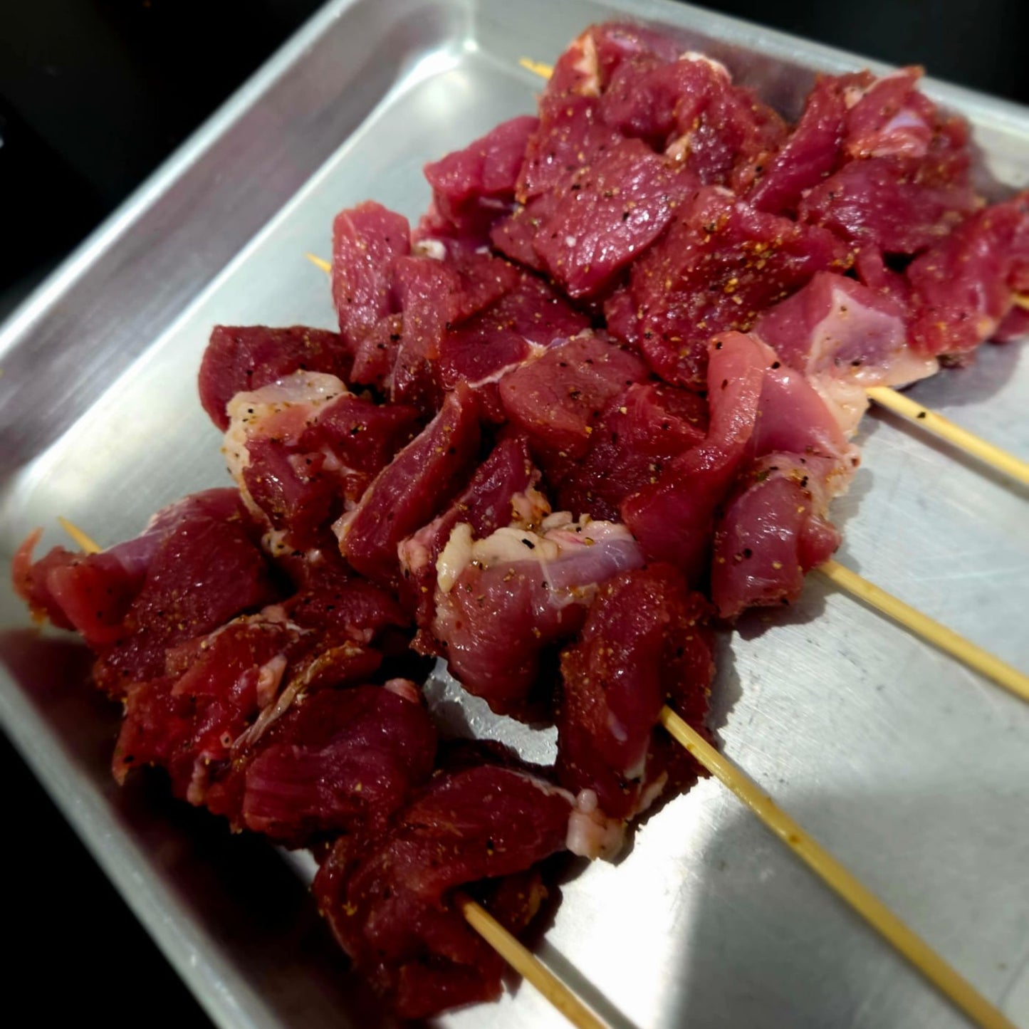새끼 양갈비 꼬치 500g 3개월 미만 양 / Lamb kebab 500g Menos de 3 meses de Lamb