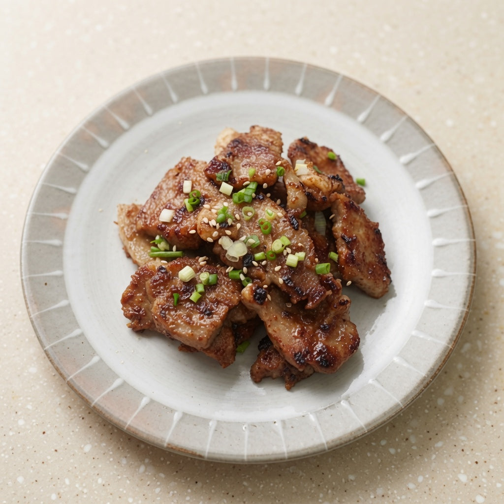Cabeza de Lomo (목살) - Corte Grueso de Cerdo Coreano 1kg (Congelada)