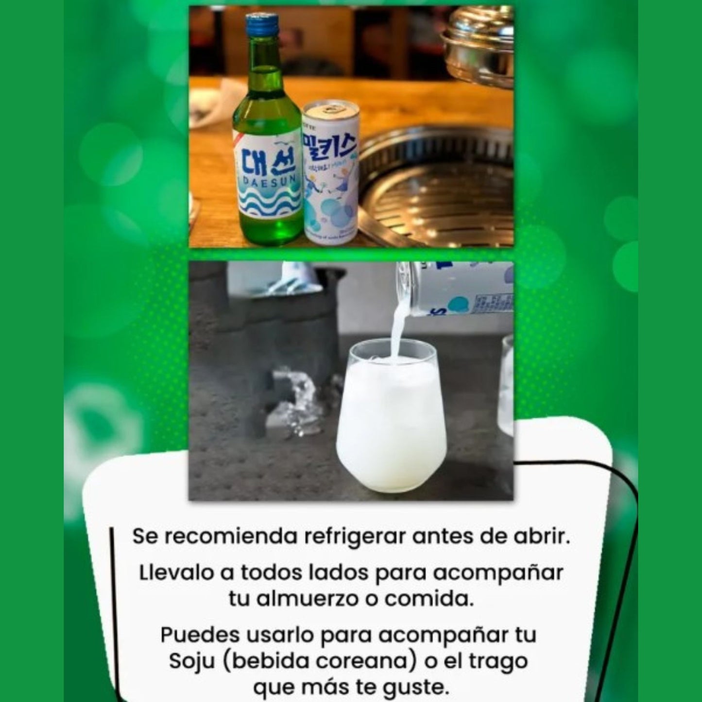 밀키스 사과맛 / Bebida Coreana Gaseosa Milkis Sabor Manzana 1 Lata