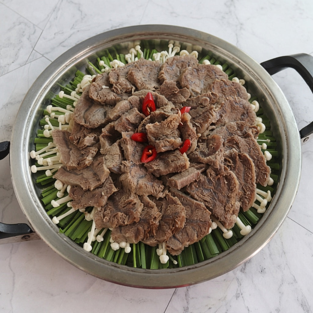 Arong Satae (Platamillo) - Corte de Res para Cocina Coreana 1kg (Congelada)-아롱사태
