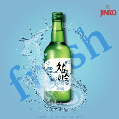 진로 참이슬 Fresh / Bebida Coreana Licor de Arroz Jinro Soju Fresh 1 Botella
