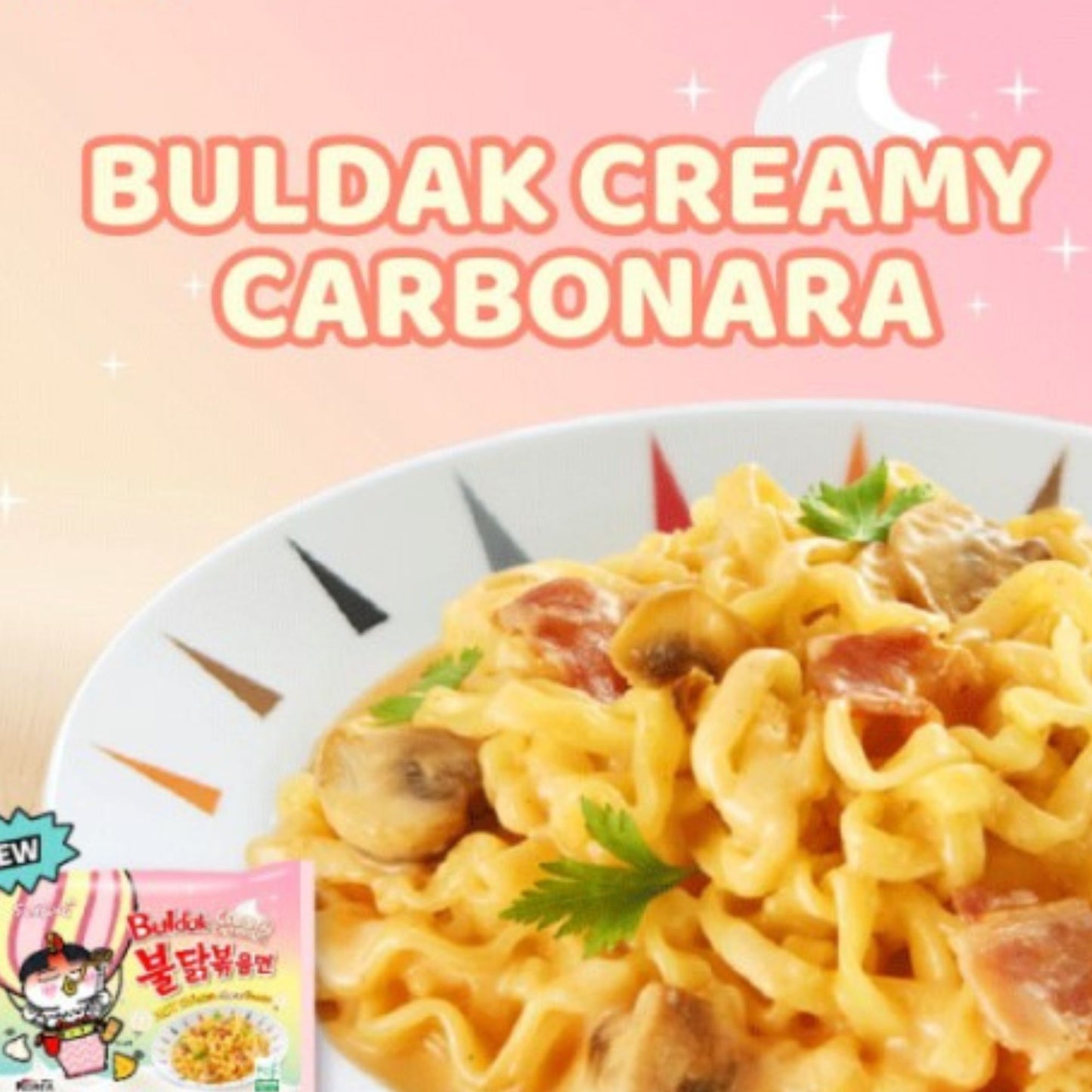 Sopa Instantánea Ramen Coreana Buldak Cremosa Picante 1 Bolsa