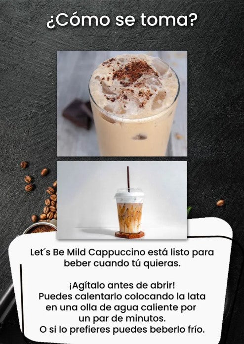 레츠비 카푸치노 240ml / Bebida Coreana Cafe Lotte Let's Be Cappuccino 1 Lata