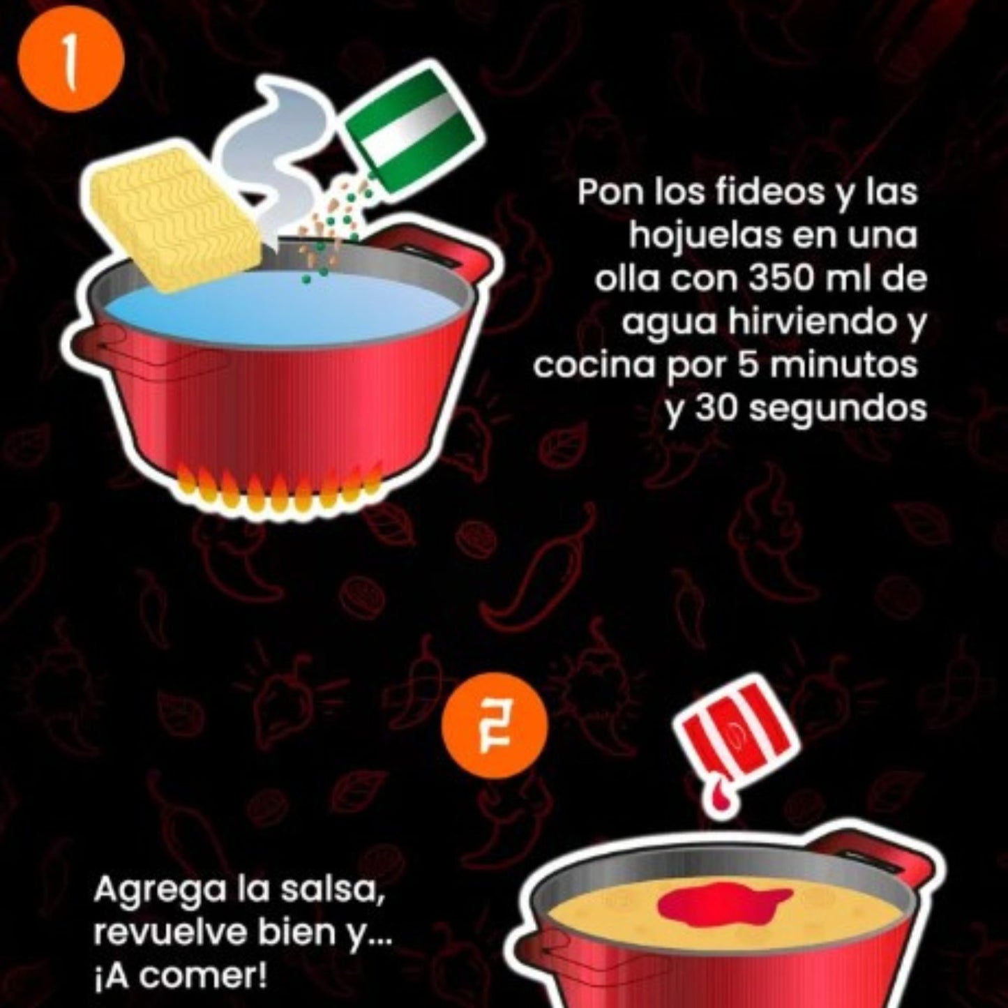 Sopa Instantánea Ramen Coreana Buldak Sabor de Habanero 1 Bolsa