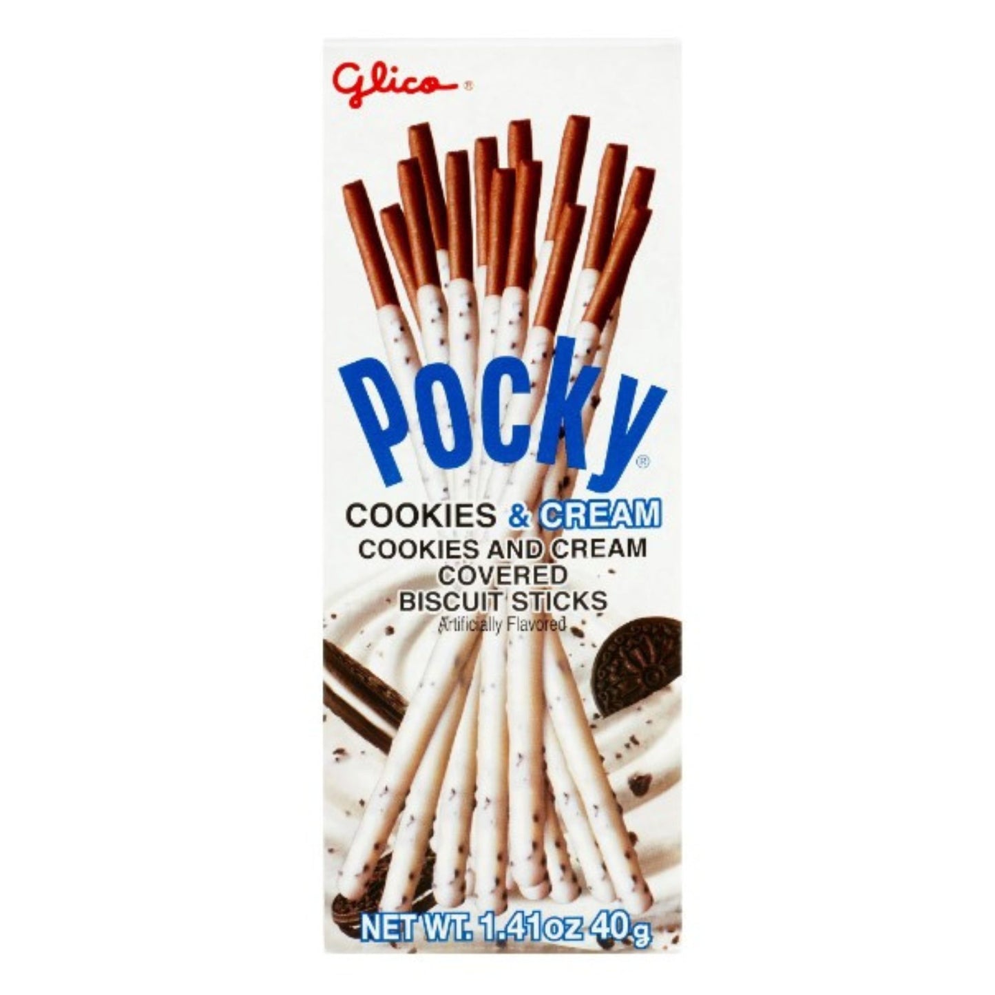 포키 40g 쿠기 앤 크림 Comida Japonesa Galleta Biscuit Sticks Pocky Sabor Cookie & Cream 40 G