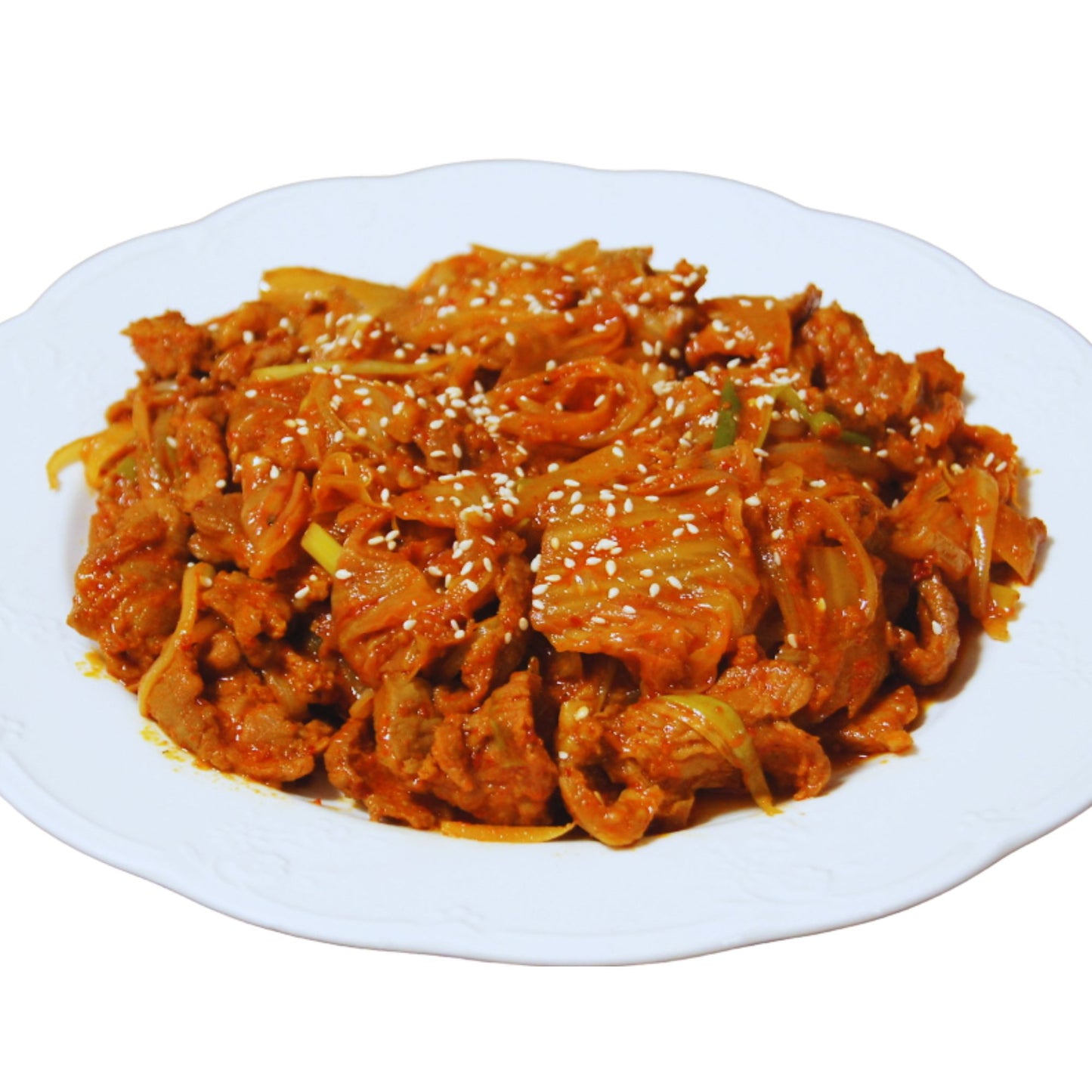 비조리 김치 두루치기 / Kimchi Duruchigi (Cerdo salteado con kimchi y especias al estilo coreano)