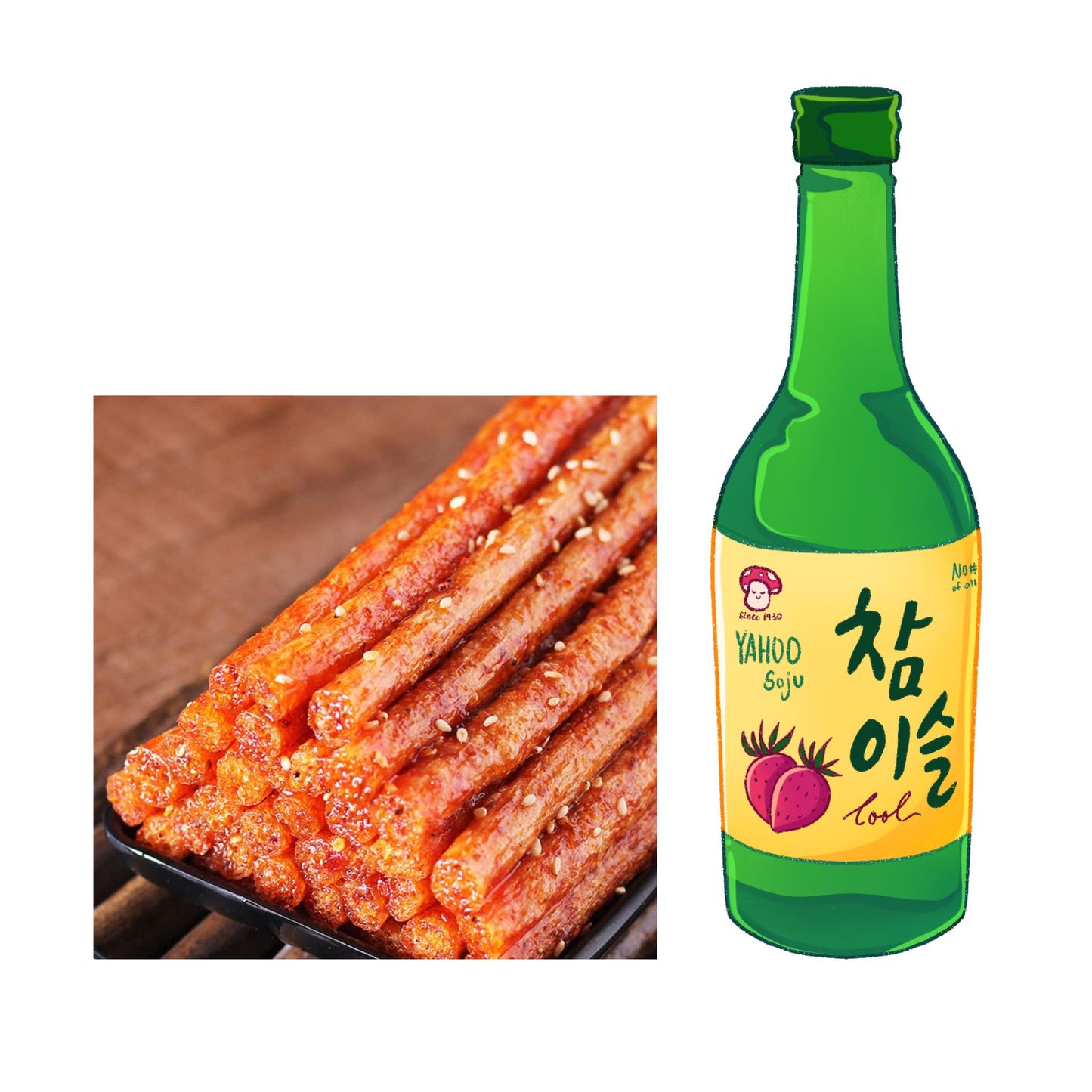 콩으로 만든 아주 매운 안주 108g / 1 Bolsa de Botana Vegana de Soya Estilo Chino Super Picante 108g