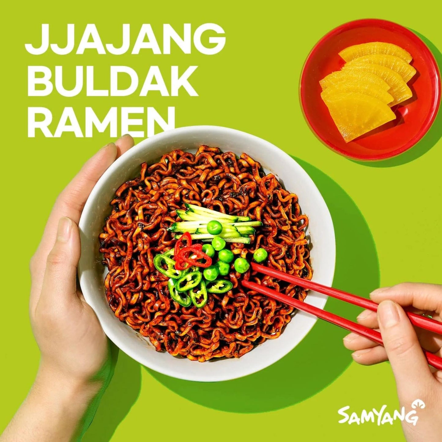 Sopa Instantánea Ramen Coreana Buldak Sabor de Jjajang Dulce Negro Picante 1 Bolsa