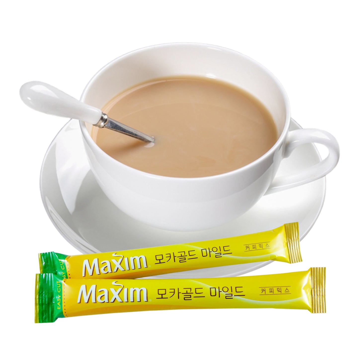 Caja Master de 8 Cajas Bebida Coreana Cafe Maxim 1 Caja de 100 Sobres