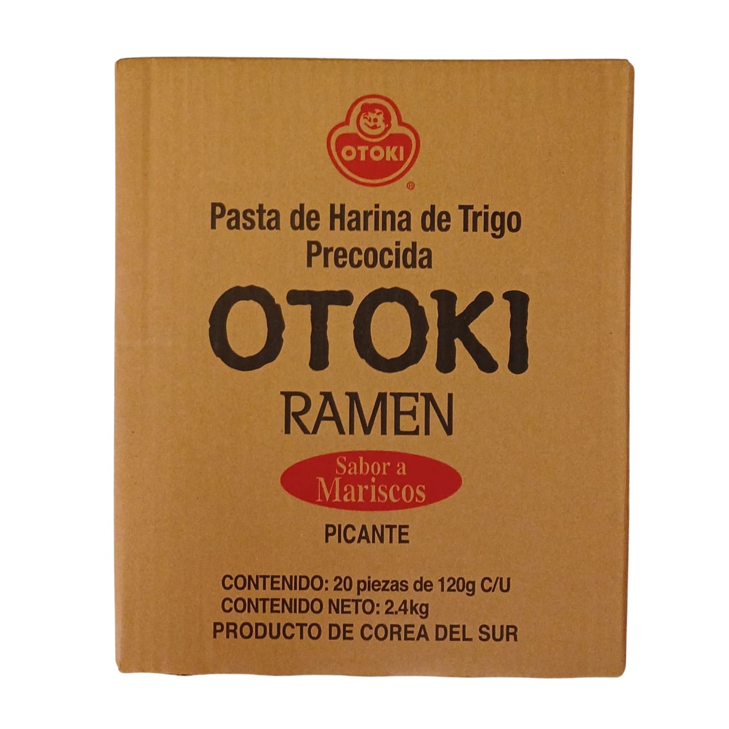1 Caja de 20 Bolsas Sopa Instantánea Ramen Coreana Picante Ottogi/Otoki Nuevo Empaque Sabor Caldo de Mariscos
