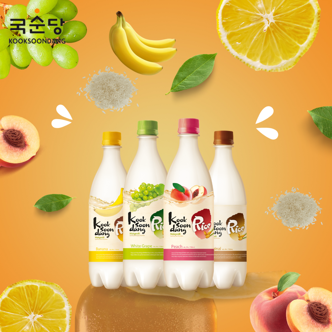 국순당 막걸리 바나나맛 / Bebida Coreana Makkoli Kooksoondang Sabor Platano 1 Botella