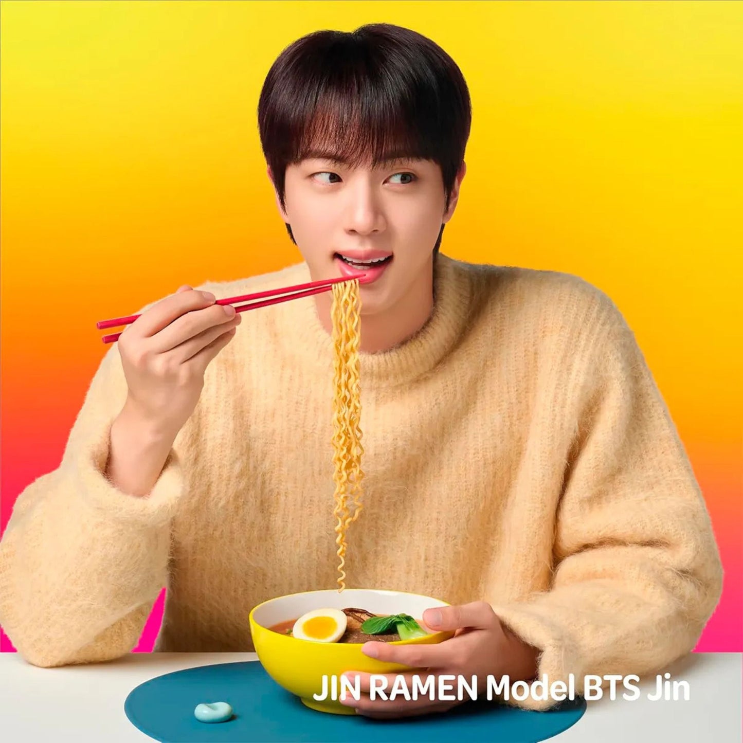 1 Bolsa de Otoki Jin Ramen Mild 120g Version BTS Sopa Instantanea Coreana