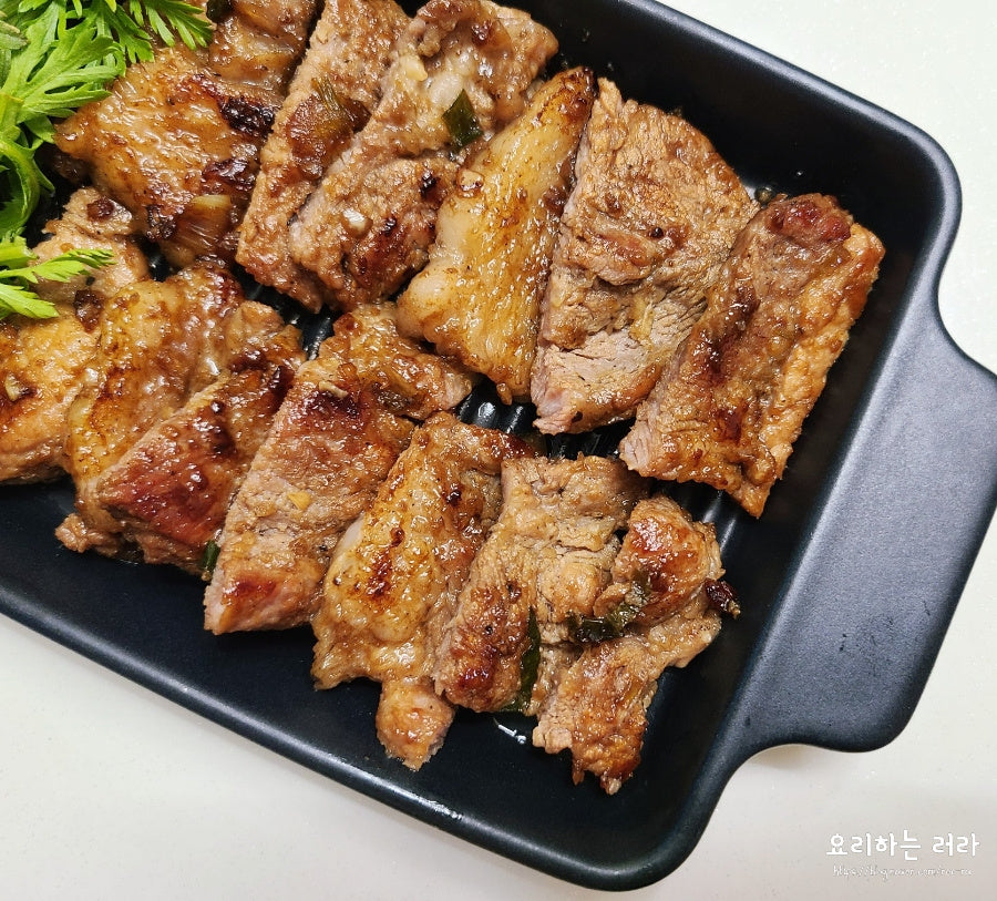 돼지목살 돼지 갈비용 1 Kg/ Cabeza de Lomo para Galbi 1 KG