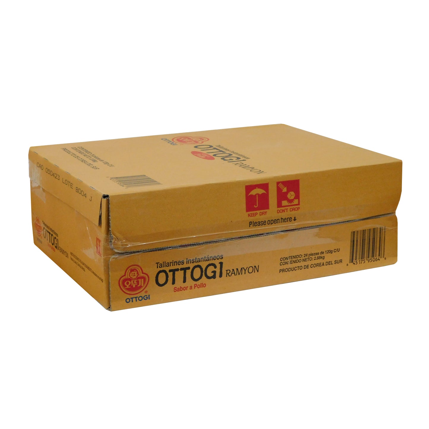 1 Caja de 20 Bolsas Sopa Instantánea Ramen Coreana Picante Ottogi Sabor Camaron