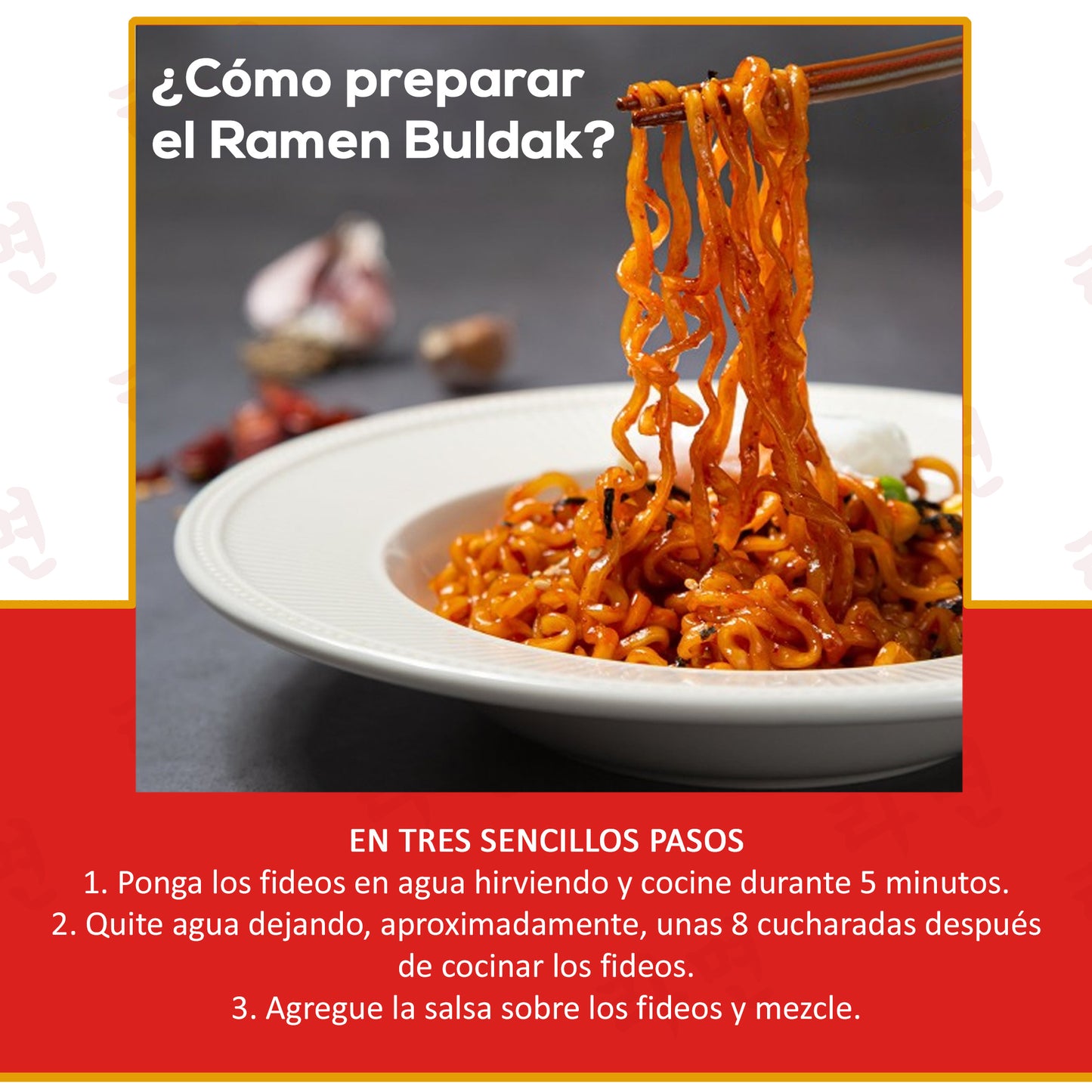 Sopa Instantánea Ramen Coreana Buldak Picante Sabor Original 1 Bolsa