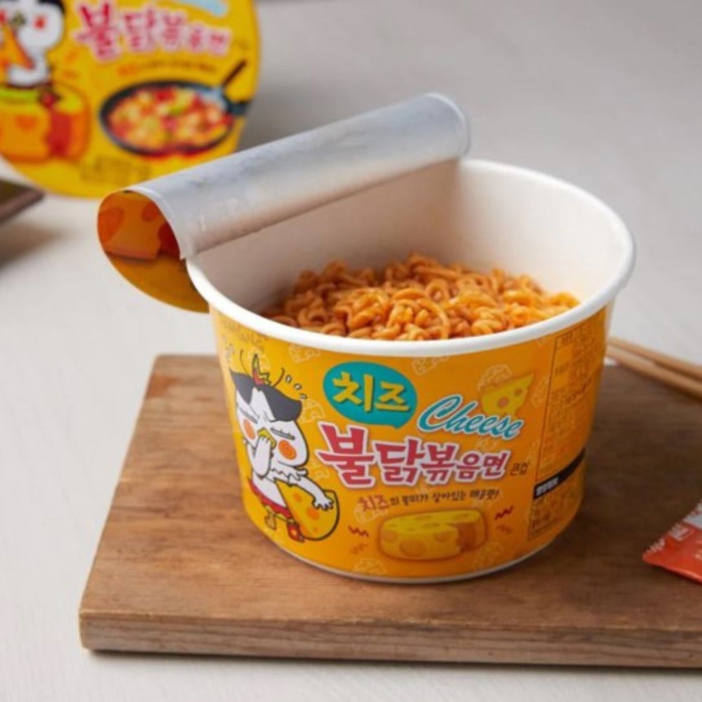 Sopa Instantánea Ramen Coreana Buldak Big Bowl Sabor Queso 1 cup