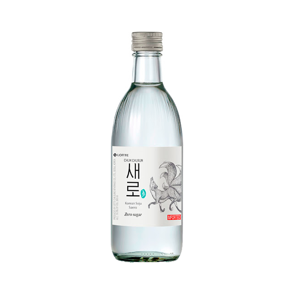무설탕 소주 새로 / Bebida Coreana Licor Searo Zero Azucar Soju Sabor Original 1 Botella