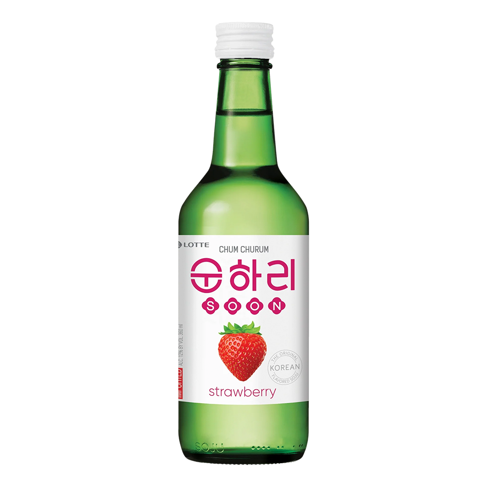 Bebida Coreana Licor Soju Soonjari Sabor Fresa 1 Botella