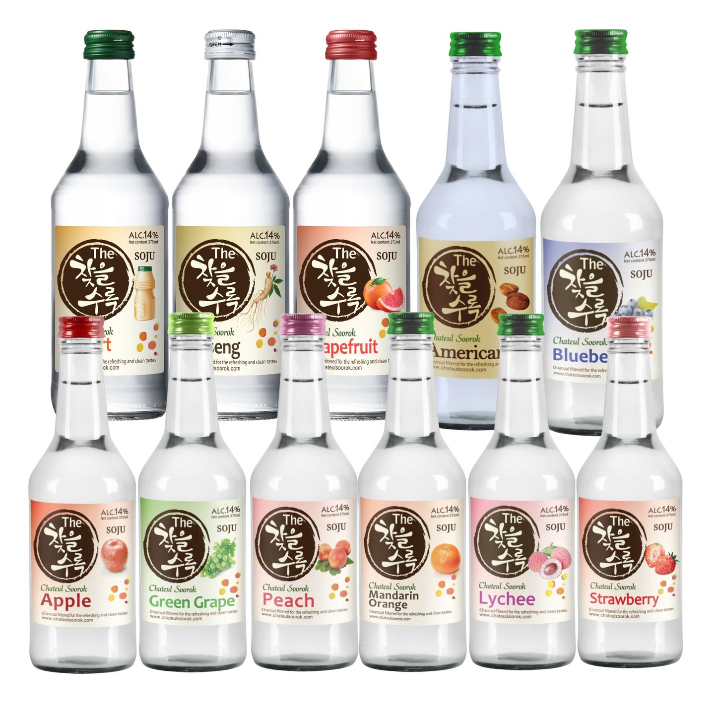 Licor Tradicional Coreano The Soju sabor Uva 1 Botella
