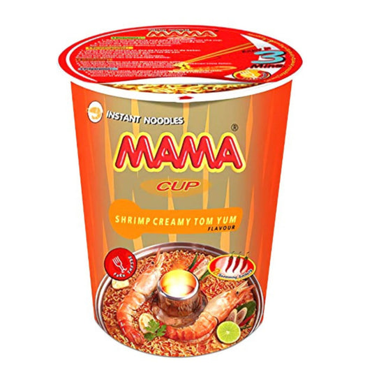 Ramen Instantáneo Thai Mama Cup Ramen Tom Yum Camaron Cremy Picante 1 cup