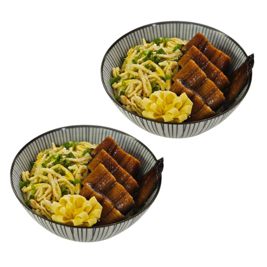 일본식 장어 덮밥 2인분 / Obento de Anguila a la parrilla estilo japonés sobre arroz Para 2 Porciones