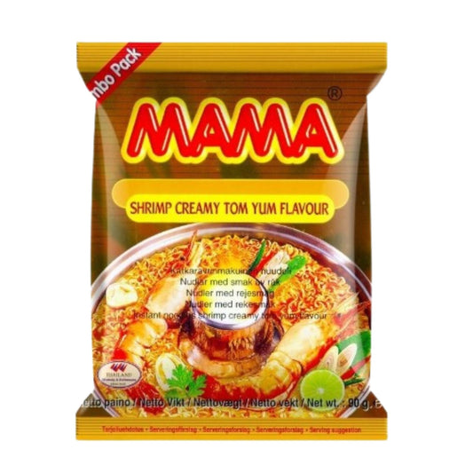 Ramen Instantáneo Thai Mama OK Ramen Camaron Cremy TomYum Picante 1 Bolsa
