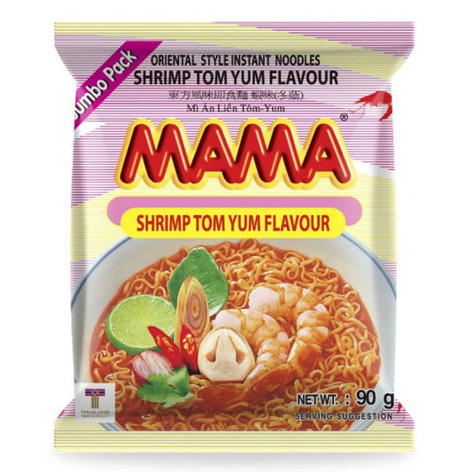 Ramen Instantáneo Thai Mama Ramen Tom Yum Camaron Picante 1 Bolsa