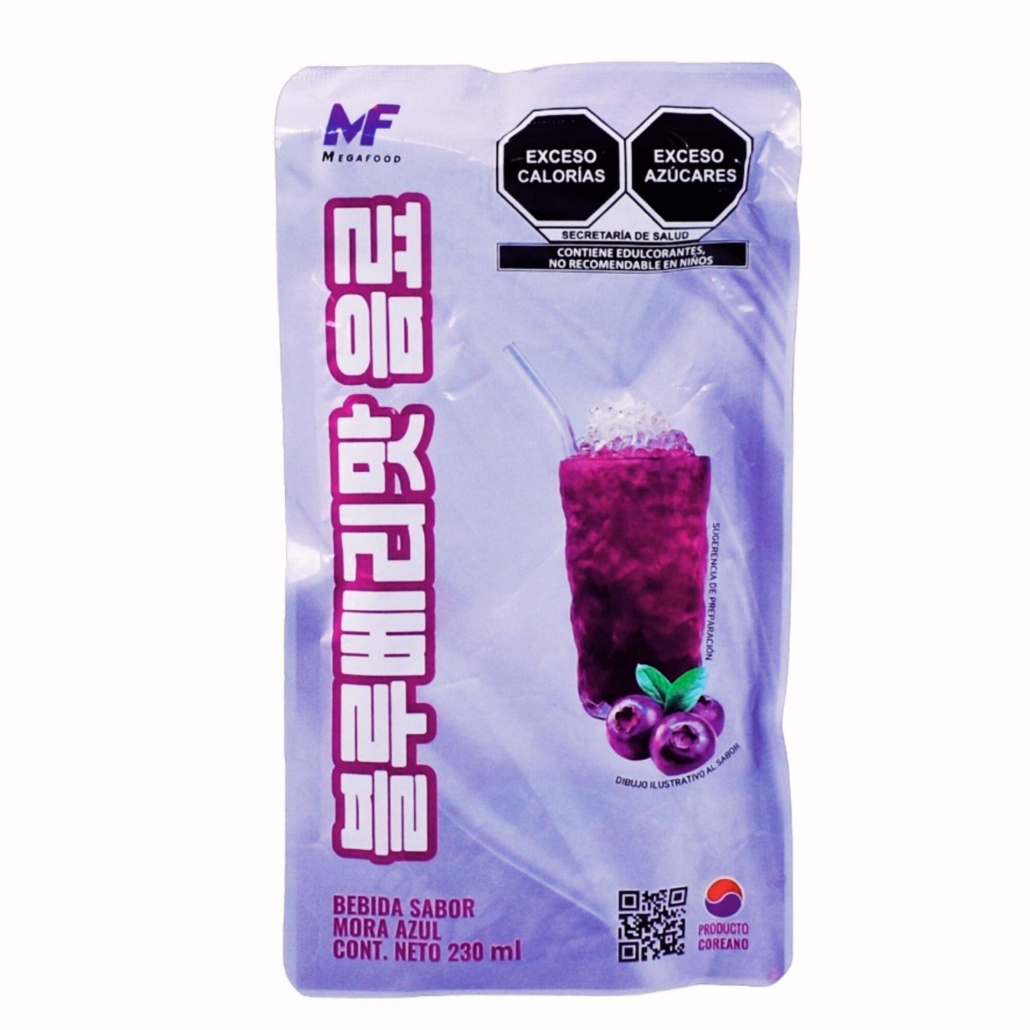 MegaFood 과일 에이드 230ml 10봉지/ 1 Caja de 10 Bolsas de Bebida Coreana Jugo Tipo Ade 230ml