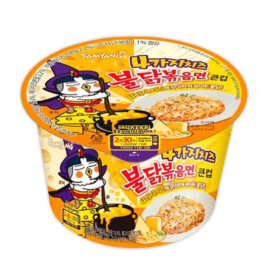 Sopa Instantánea Ramen Coreana Buldak Big Bowl Sabor 4 Quesos 1 cup