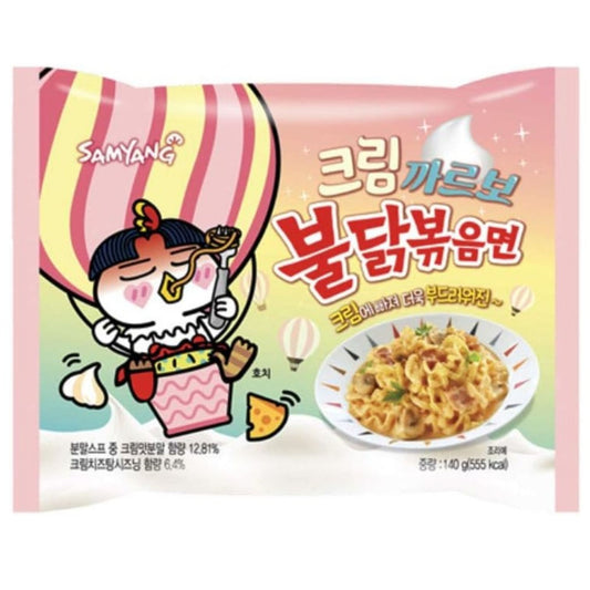 Sopa Instantánea Ramen Coreana Buldak Cremosa Picante 1 Bolsa