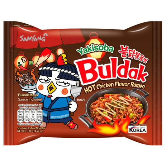 Sopa Instantánea Ramen Coreana Buldak Sabor de Yakisoba 1 Bolsa