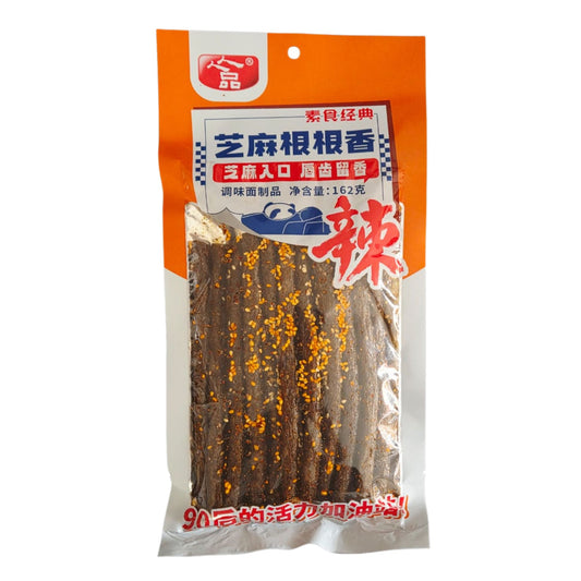 콩으로 만든 아주 매운 안주 162g / 1 Bolsa de Botana Vegana de Soya Estilo Chino Super Picante 162g