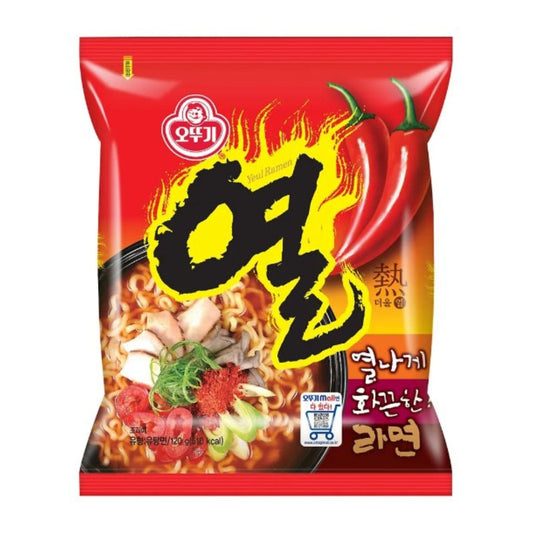 오뚜기 열라면 / Sopa Instantánea Ramen Coreana Ottogi Hot Ramen Super Picante 1 Bolsa