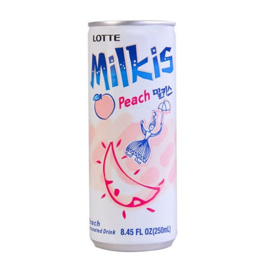 밀키스 복숭아맛 / Bebida Coreana Gaseosa Milkis Sabor Durazno 1 Lata