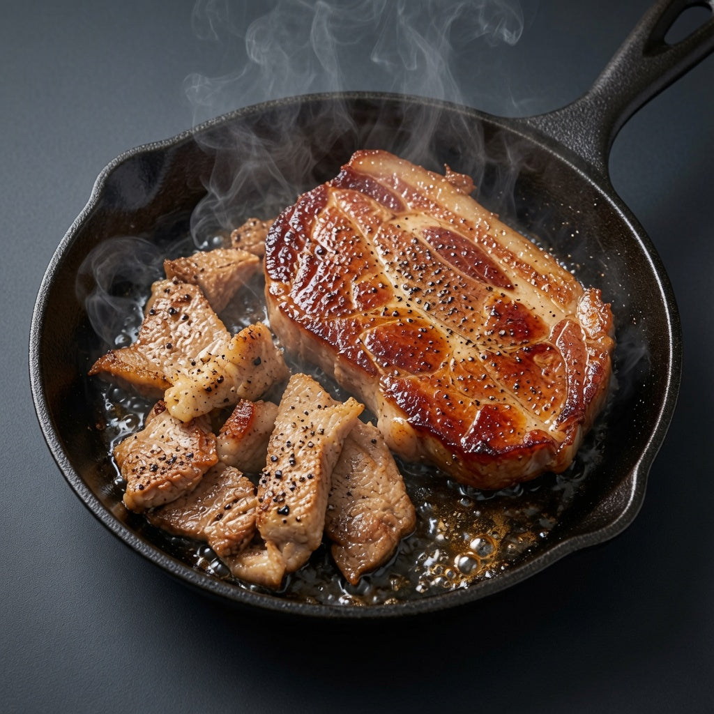 Cabeza de Lomo (목살) - Corte Grueso de Cerdo Coreano 1kg (Congelada)