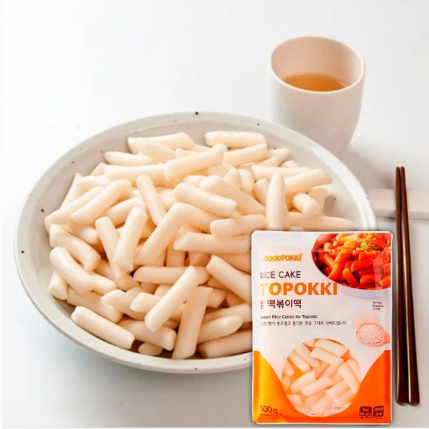 떡볶이 떡 500g / Pastel de Arroz Tteok Para Tteokbokki 500g