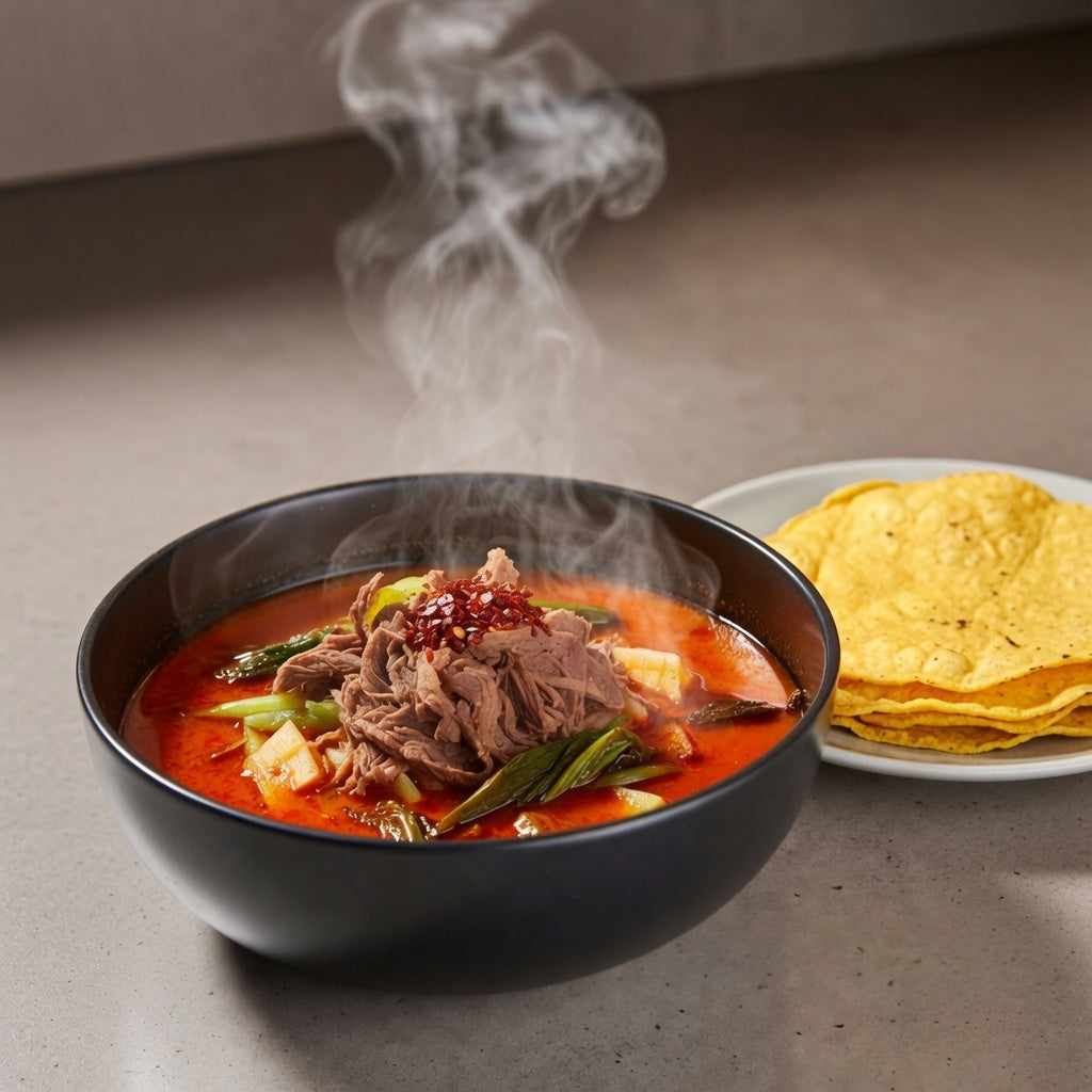 Yukgaejang (Sopa Picante Coreana de Res)-육개장 700g