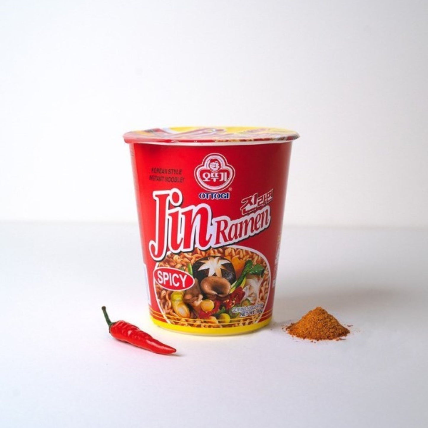 Remate 30 Vasos de 5 Cajas Chicos de Ottogi Jin Ramen Spicy