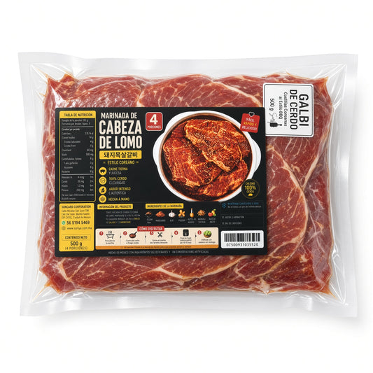 Galbi de Cerdo de Cabeza de Lomo (돼지 목살 갈비) 500g